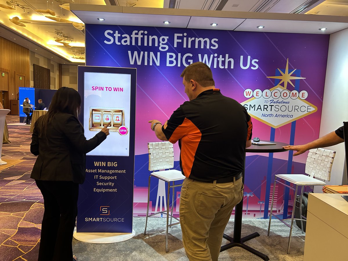SmartSource's tweet image. Staffing Firms WIN BIG with us when it comes to supporting your IT assets, tuning them up, and pushing them to reach their full potential. Stop by and let's chat at @SIA @execforum, booth #408. #staffingfirms #staffingtechnology