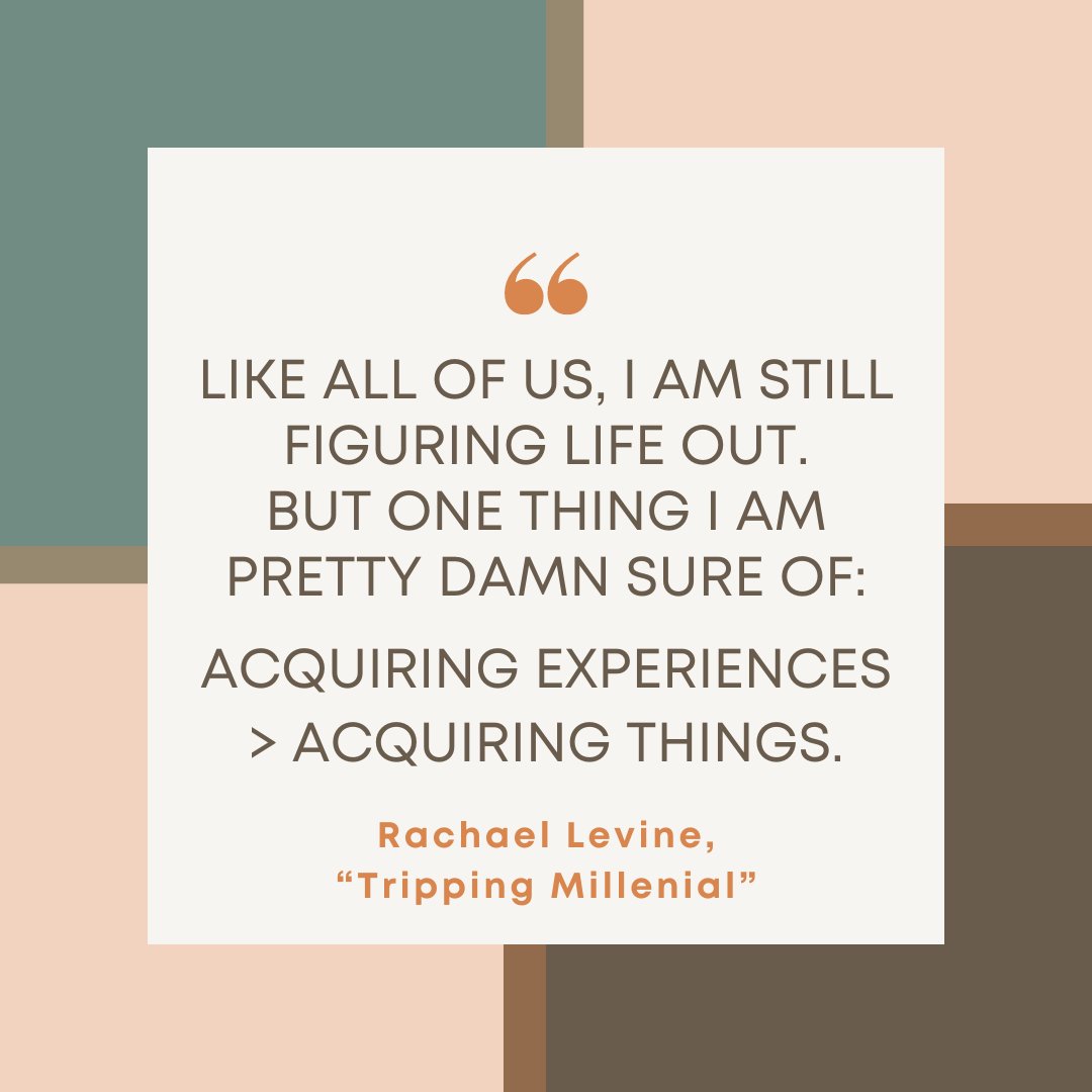Really excited about the latest episode of The Money &amp; Meaning Show! 

Guest Rachael Levine of Peltoma Capital Partners and creator of Tripping Millenial. 

Learn how an "adult gap year" shaped Rachael's perspective on life, experiences, and F.I.R.E.! 👉bit.ly/4atiUHc