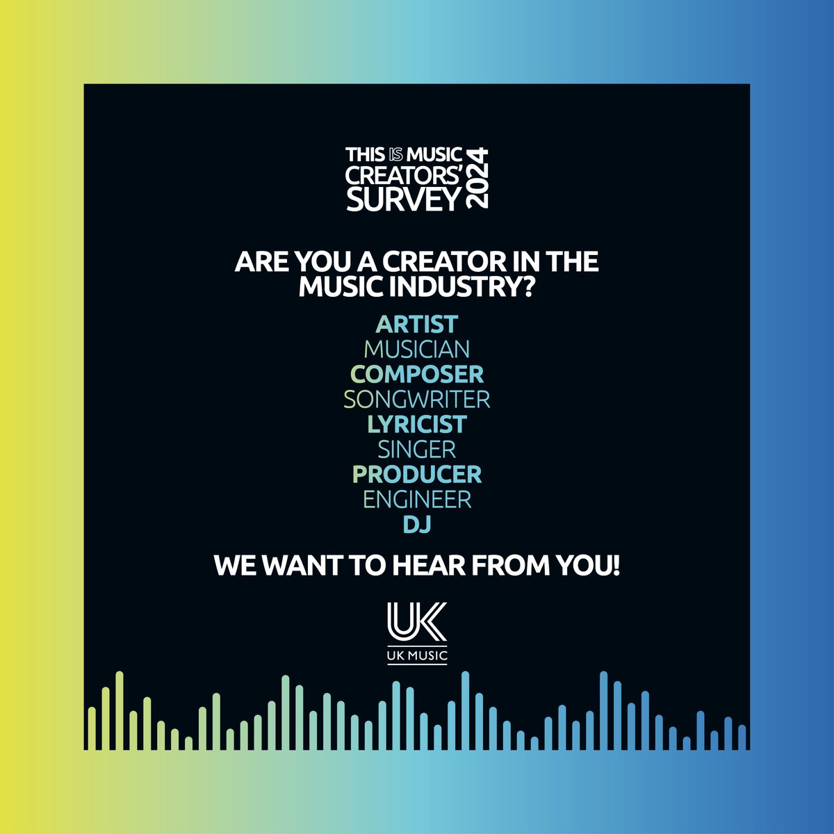 You can shape the future of the music industry today, from the comfort of your home. 🏠🎶

And on top of that, you can potentially win a £100 Amazon voucher or £100 music store voucher (GAK or PMT). 🎉🎁

How? 🤔

By completing <a href="/UK_Music/">UK Music</a>'s annual economic survey. 📋✍️
