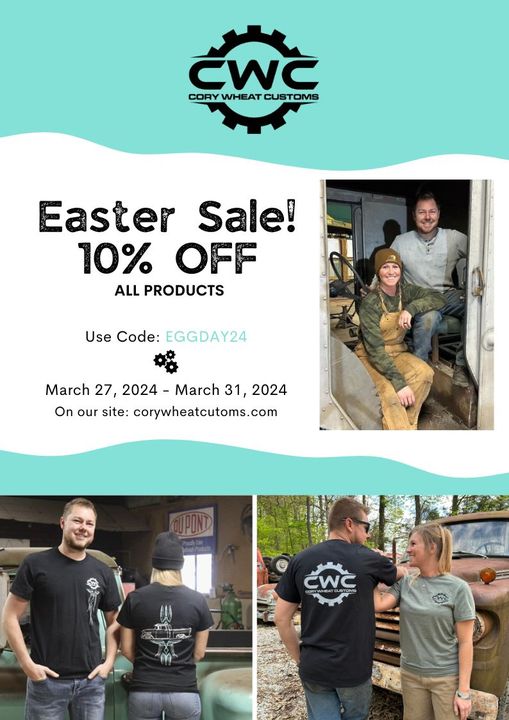 CoryWheatC's tweet photo. EASTER SALE!!!  https://t.co/bZD3fW63P3
Use code EGGDAY24 for 10% off all products!! https://t.co/5u7TKKXSy6