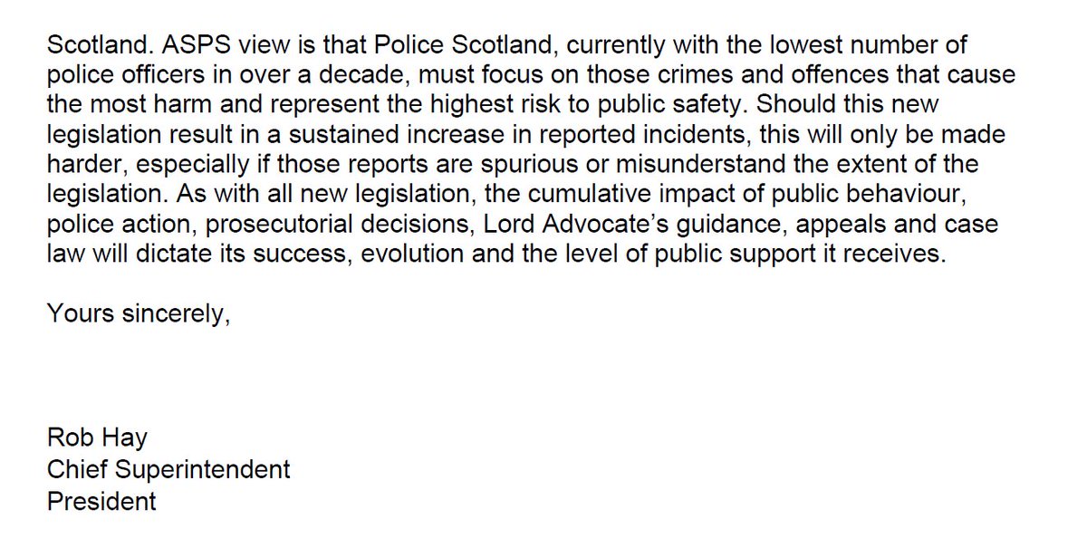 @yona1959 @joannaccherry @WingsScotland Not all of them Yona. See this excellent critique of the woeful state of preparedness and likely consequences from Police Superintendents