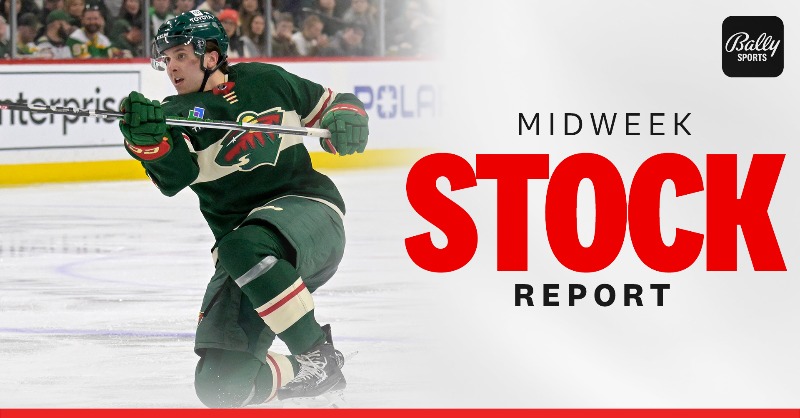 FanDuelSN_NOR's tweet photo. Brock Faber is the first rookie defenseman in #MNWild history with 40 points and is one of seven #NHL players averaging 25:00+ TOI this season.
His hype doesn't match his performance. The Maple Grove, Minn., native is Calder Trophy material and deserves to win it.