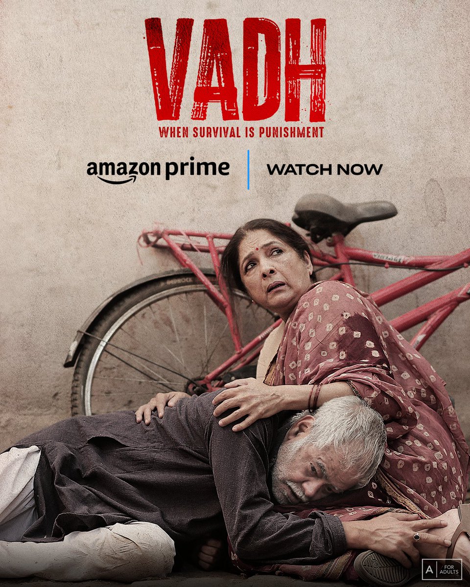 imsanjaimishra's tweet image. #Vadh is now available on @PrimeVideo for you to experience the thrill!

 @Neenagupta001 #saurabhsachdeva @manavvij786 @J_Studio_ @o_teri_rajeev
@luv_ranjan @gargankur @Neerajruhil21 @subhav86sharma #NympheaSaraf @JStudioFilms #NextLevelProductions @TSeries

#PrimeVideo