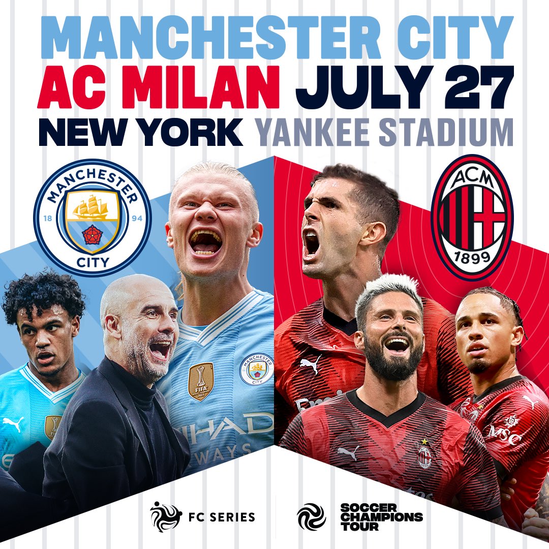 🎟️Tickets are on sale now!🎟️ Two European powerhouses take the field at one of the most iconic venues in all of sports. Don’t miss your chance to be a part of it. Yankees.com/upcomingevents