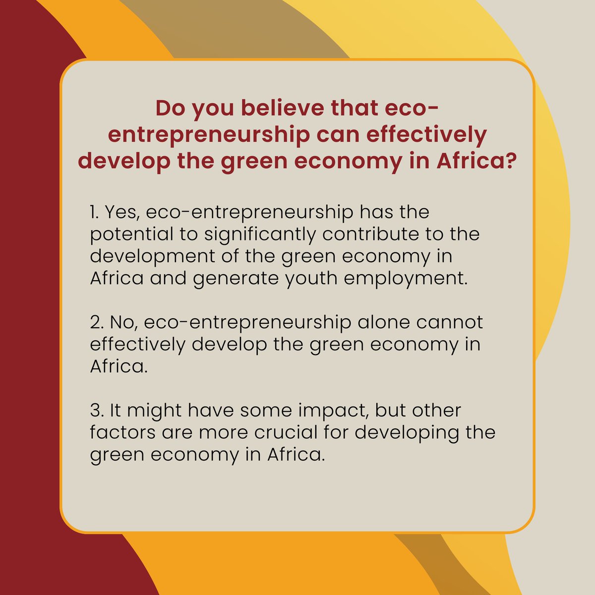 What do you think?

#Anzisha #Entrepreneurship #EntrepreurshipEducation #Education #EntrepreneurshipSupport #YoungEntrepreneurs #Leadership #FutureOfWork #JobCreators #CareerPath