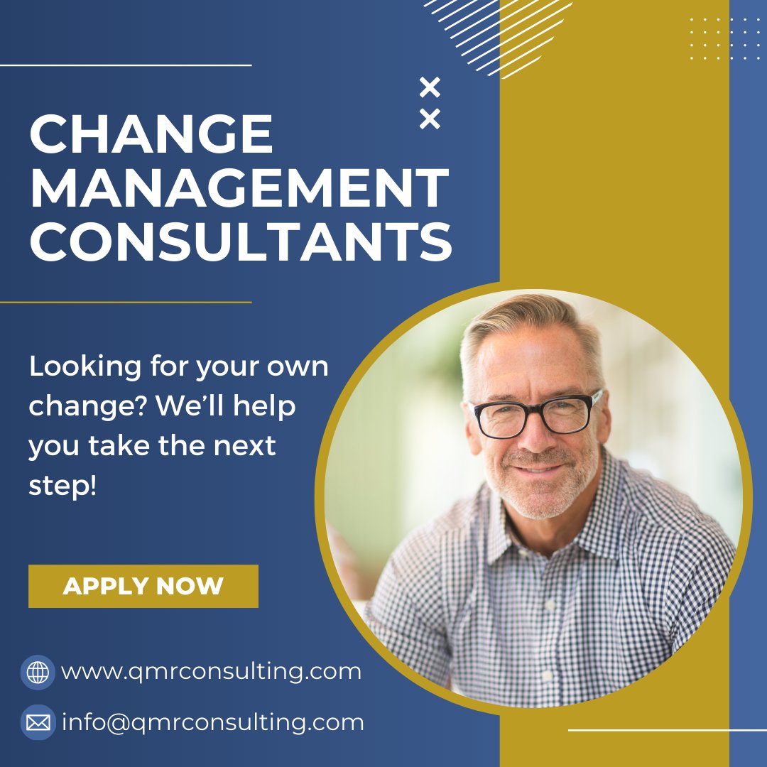 QMRconsulting's tweet photo. Ready for the next step in your professional journey? QMR is seeking Change Management Consultants with 5-10 years of experience, high proficiency in MS Suite, a University Degree or a certification, &amp; 5 years in government. Take the first step today: https://t.co/HU2JdLxMxS https://t.co/omkvFqXrSy