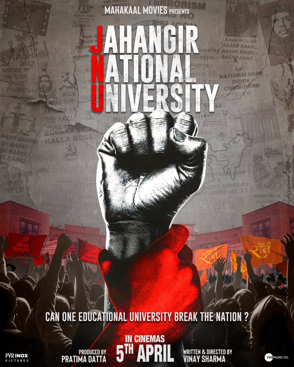 moviemanblogger's tweet photo. NEW POSTER OF JNU OUT NOW
.
.
#jnu #jahangirnationaluniversity #ravikishan #piyushmishra #urvashirautela #siddharthbodke #vijayraaz #rashmidesai #sonnalliseygall #atulpandey #vinaysharma #moviemanblogger
.
.
@moviemanblogger https://t.co/Pb0wyWMIoN