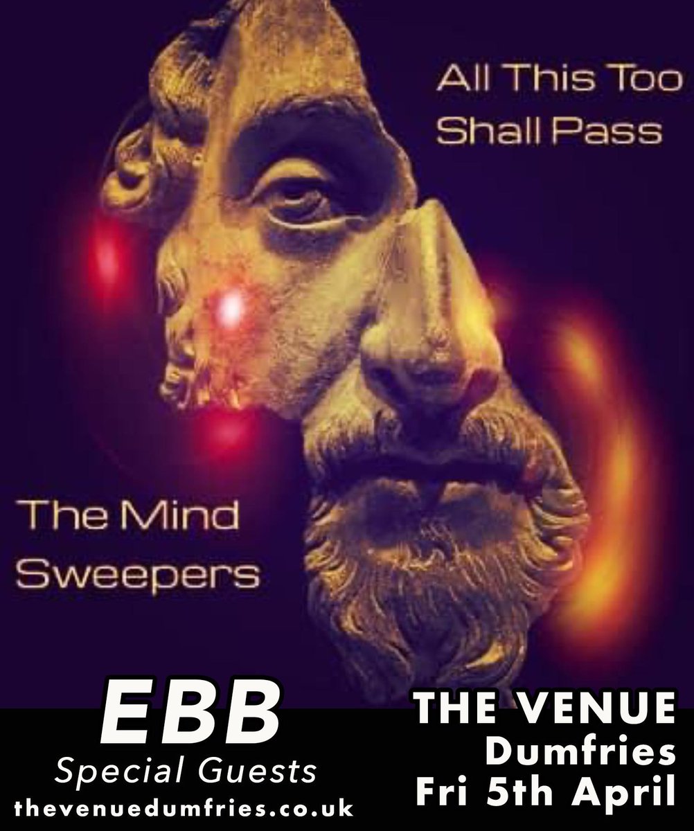 Come along and join us at The Venue in Dumfries next Fri 5th April, where we're joining The Mind Sweepers to celebrate the launch of their new album 'All This Too Shall Pass'! #music #Scotland #albumlaunch #launchparty #newmusic #NewMusic2024 #supportartists #progrock #artrock