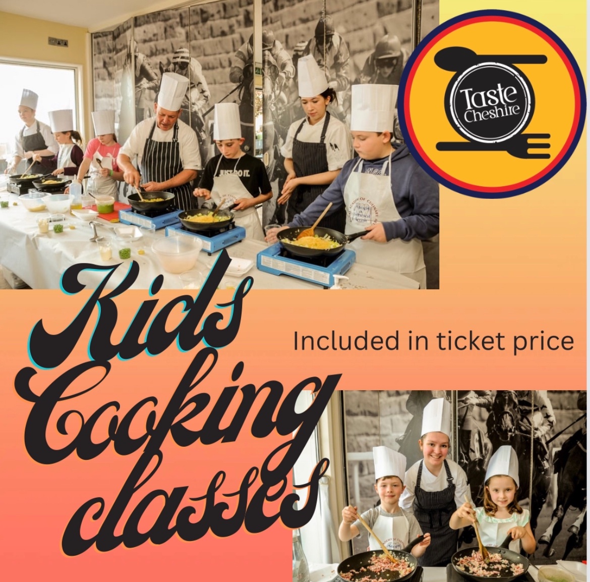 Get ready for the Easter Holidays 🐣! Keep your kids entertained this weekend with our exciting cooking classes. Reserve their spot now through the "What's On" section on our website! #kidsactivities #chester #foodfestival