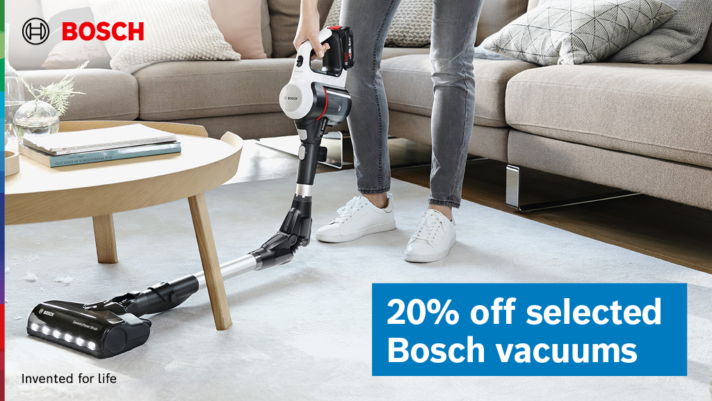 Everyone can appreciate a spotless home and @BoschHomeUK have made it even easier to keep on top of the housework with 20% off all Bosch vacuum cleaners. Take a look -> hughesdeals.co.uk/U9Z2bA