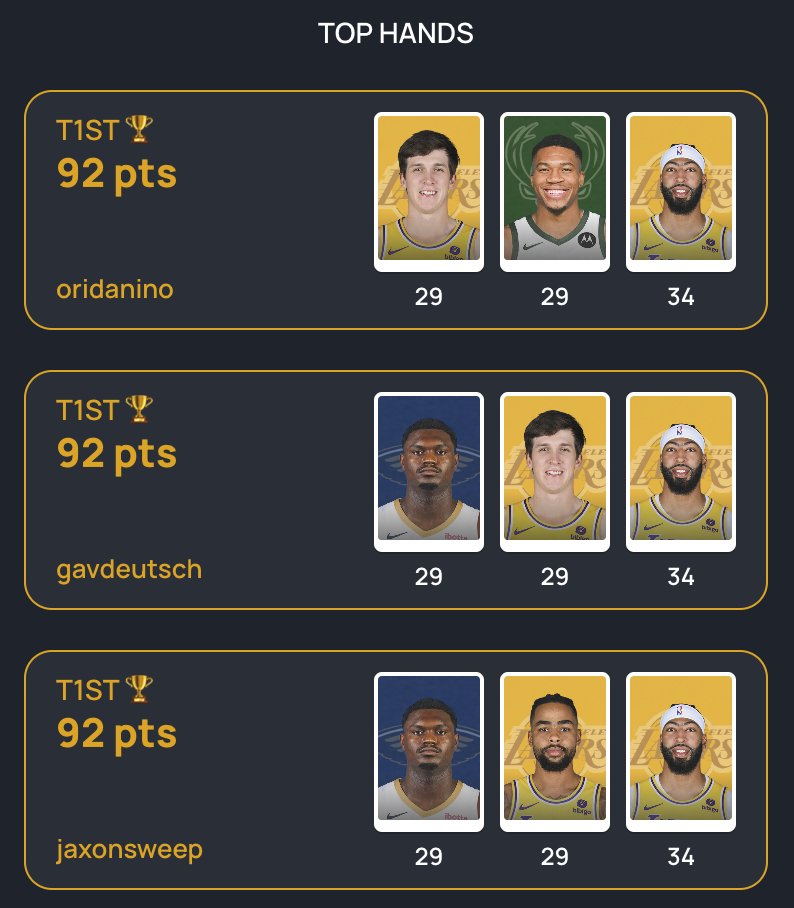 5Card_Draw's tweet photo. 34 Point Night For AD 🤯 https://t.co/Zq7PLSLy5K