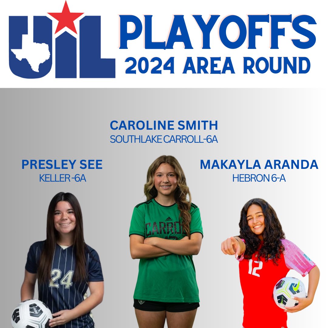 Congrats to @presleysee @CarolineS2026 @makayla_aranda for making it to UIL playoffs round 2! Let’s go girls!