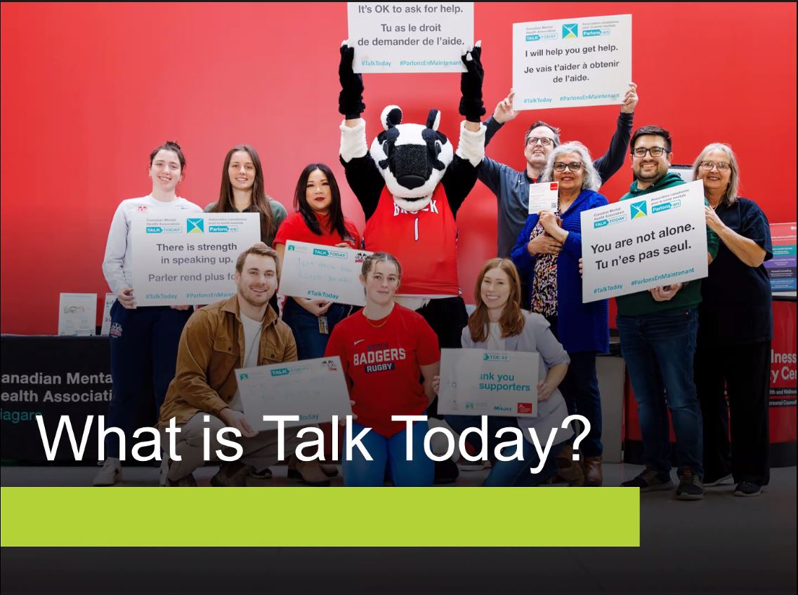 We are very excited to be joined by @BrockUniversity, @CMHANiagara, and Alex Salomie from @CMHAOntario to discuss a recent pilot of #CMHAOntario's sports mental health program, #TalkToday.