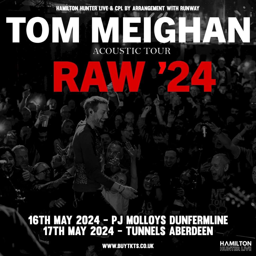 GIG ANNOUNCEMENT: Former Kasabian frontman @tommeighanHQ returns to Scotland for two intimate acoustic shows this May. Tickets on sale now. buytkts.co.uk/events/tom-mei…