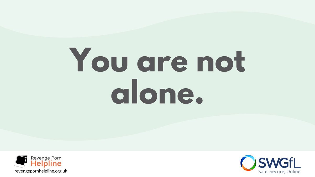 You are not alone. You've done nothing wrong. You deserve support. Intimate image abuse can affect anyone, find out about the support we can provide to anyone in the LGBTQ+ community. revengepornhelpline.org.uk/how-can-we-hel…