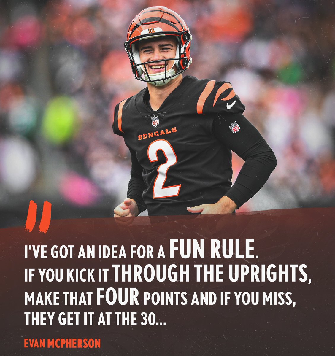 Bengals's tweet photo. We would probably never lose.

📰: https://t.co/RQfAIgftti https://t.co/gq5UVylOhf