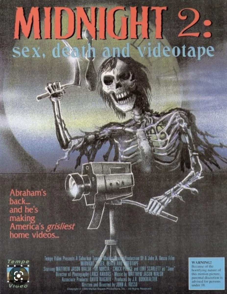 “If you can get past the lo-if production values, Russo’s cheapie works as the missing link between the pioneering strokes of Henry: POASK and the first-person immersion of The Poughkeepsie Tapes.” Words on MIDNIGHT 2: SEX, DEATH & VIDEOTAPE (1993): 🔗 theschlockpit.com/2021/04/29/mid…