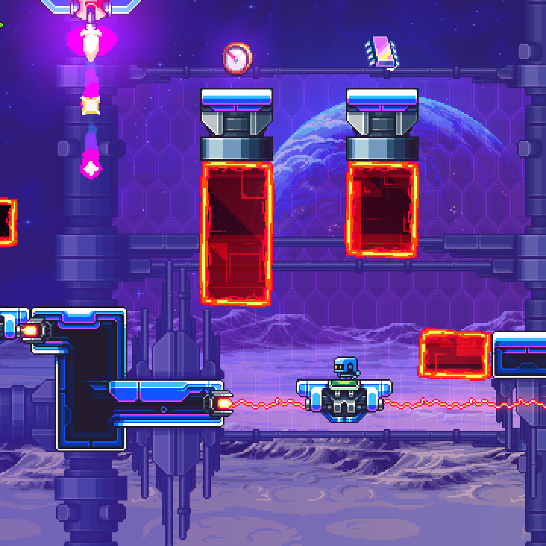 ko_dll's tweet image. I am finalizing art for bonus areas. One last to go, and the BZZZT content update is ready!
+10 new secret areas to explore.
10 Challenge chips to collect.
2 Bonus items improving score.
New gameplay mechanics.
One bonus music track.
#pixelart #pixelartist #solo_dev #indiegame