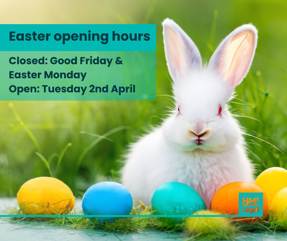 Cute alert (the fluffy bunny that is) here are our Easter closing and opening hours #Easter2024 #EasterWeekend
