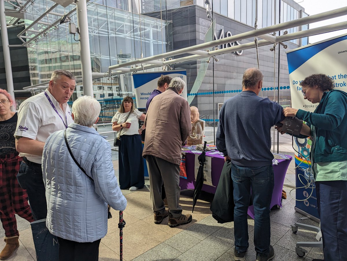 After yesterday's Stroke Awareness day @drakecircusplym I am pleased to share over 100 blood pressures were checked! Common themes were observed, the general public were unsure of high blood pressure numbers, continued education is needed! @UHP_NHS @DerrifordNurses @NHSDevon