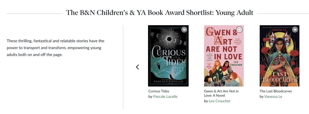vanessalewrites's tweet photo. You guys. YOU GUYS. TLB made it on the B&amp;N YA Book Award Shortlist???????? It's with some amazing amazing company

Thank you to everyone who has already picked up a copy this pub week! https://t.co/X6pNi4UHM7