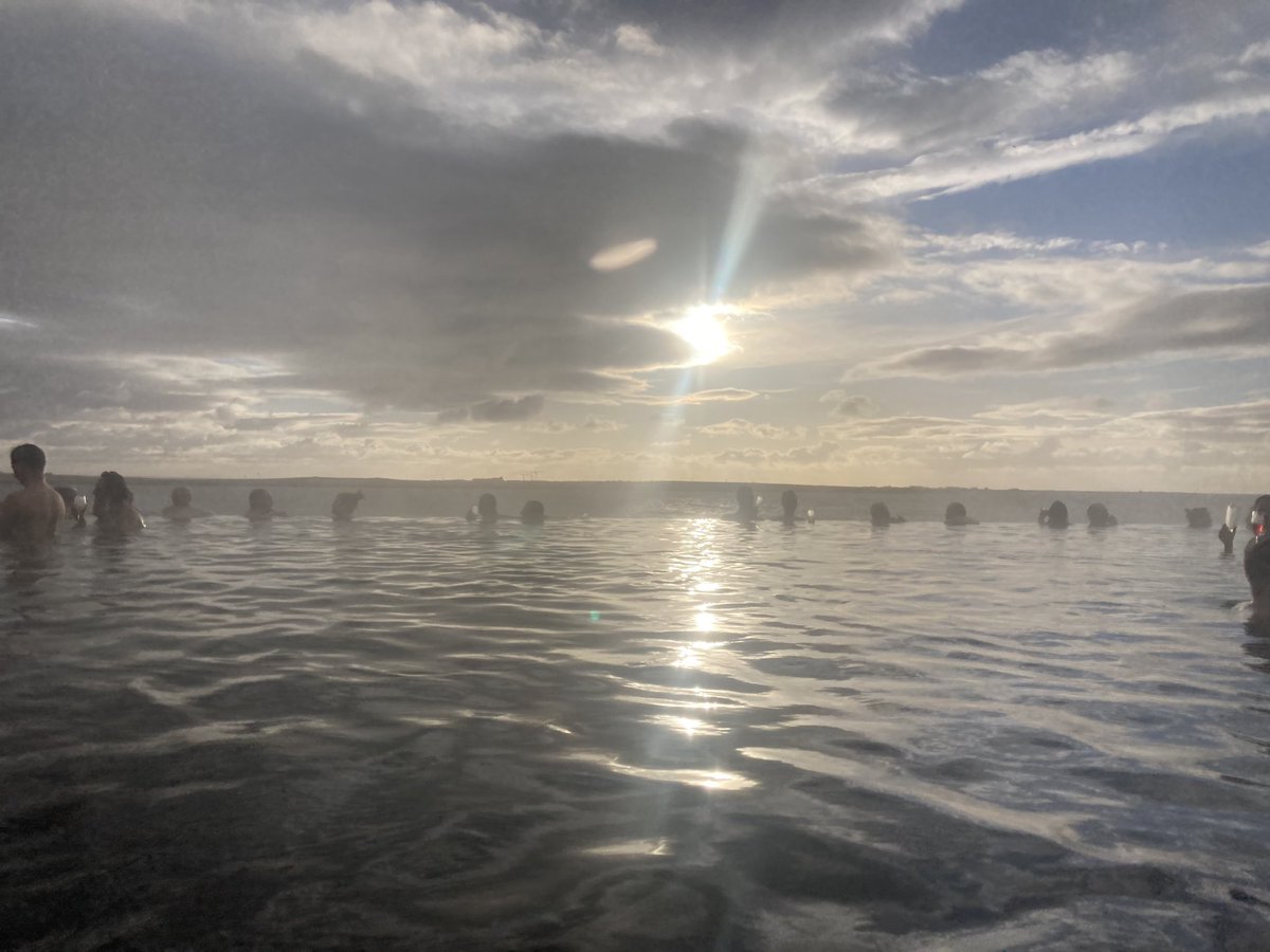 GeographySTAHS's tweet photo. Our arrival in Iceland was action packed as we travelled straight to the geothermally heated Sky Lagoon in Reykjavik overlooking the ocean #relaxinwarmwater https://t.co/XjP9JfgM9z