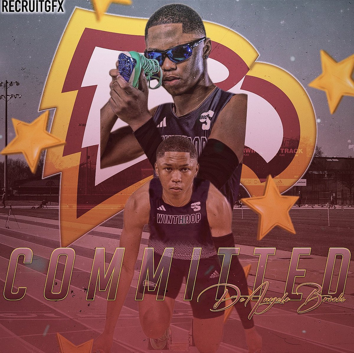 DeAngelo Brooks (@deangelobrooks_) on Twitter photo Excited to announce my commitment to Winthrop University to continue my academic and athletic career!
<a href="/WinthropTrackXC/">Winthrop Track & XC</a> !! #committed #RockTHEhill Excited to announce my commitment to Winthrop University to continue my academic and athletic career!
<a href="/WinthropTrackXC/">Winthrop Track & XC</a> !! #committed #RockTHEhill