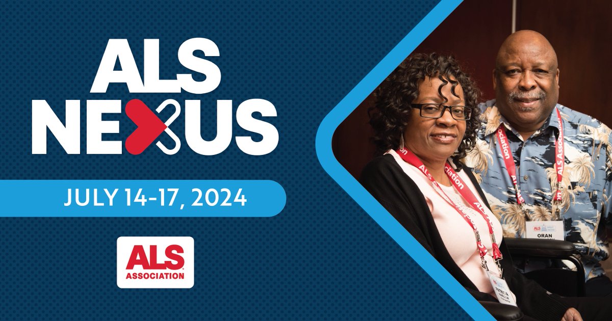 ALS Nexus is a three-day conference designed with the ALS community in mind! The conference will feature perspectives from leaders across the ALS community and opportunities to connect with researchers, advocates, and others who are looking to create a world without #ALS.  
Early