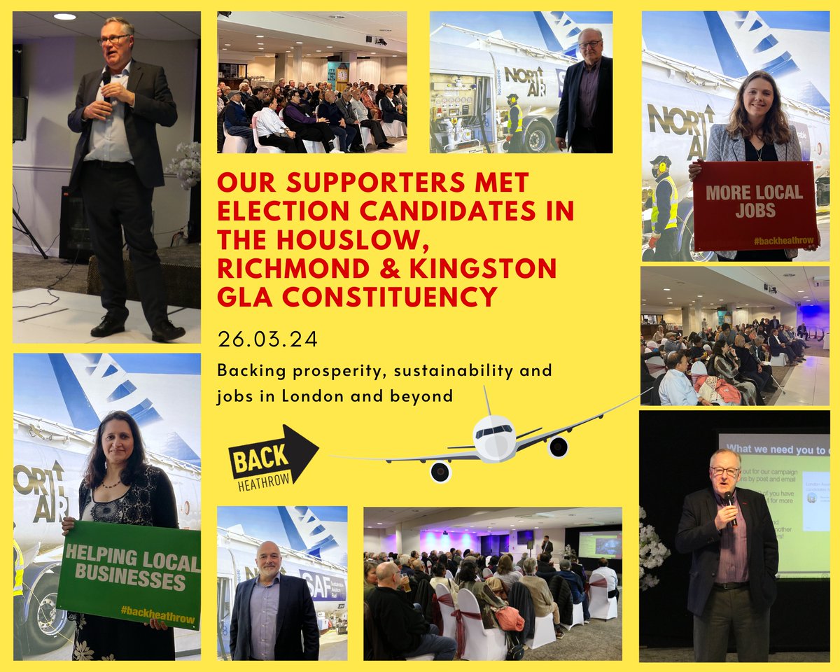 Great recognition for the prosperity & jobs provided by #Heathrow at our GLA Candidates event last night - as well as support for a UK #SustainableAviationFuel industry.

Attendance and/or statements received from @Conservatives @UKLabour & @reformparty_uk candidates