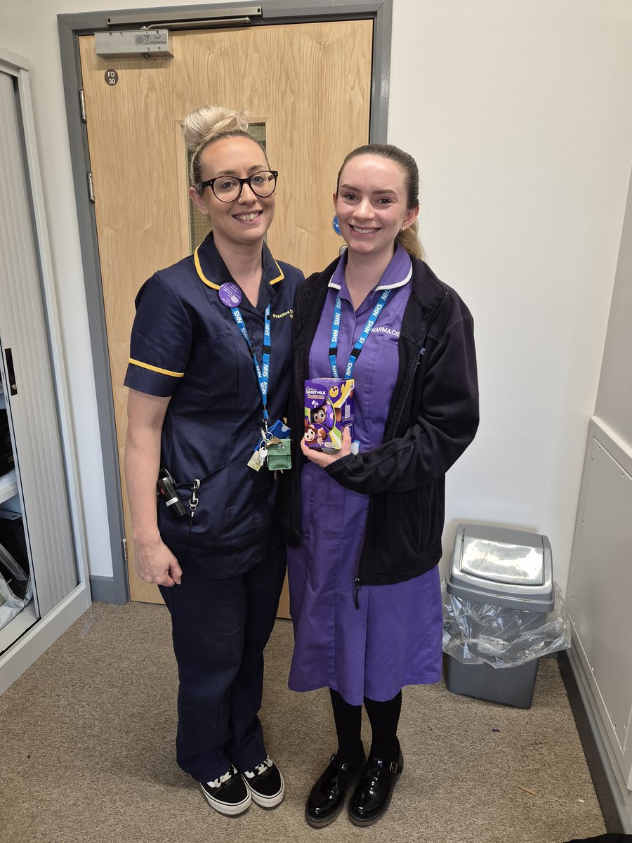 First to collect is Hannah from our pharmacy team!! Well done 👏 @filowe_ @MeganCunliffe2 9 to go!! Plus some extra chocolate eggs to find 😋 #EasterEggHunt