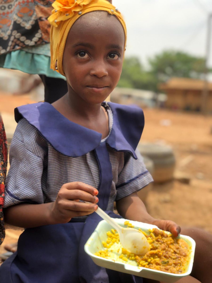 Look at Zainab as she enjoys a delicious & nutritious meal! Thanks to @NFoodbank School Feeding Prog, children like Zainab are getting the nourishment they need to thrive. Join us in supporting our School Feeding Program. Let’s ensure that every child has access to healthy meals.