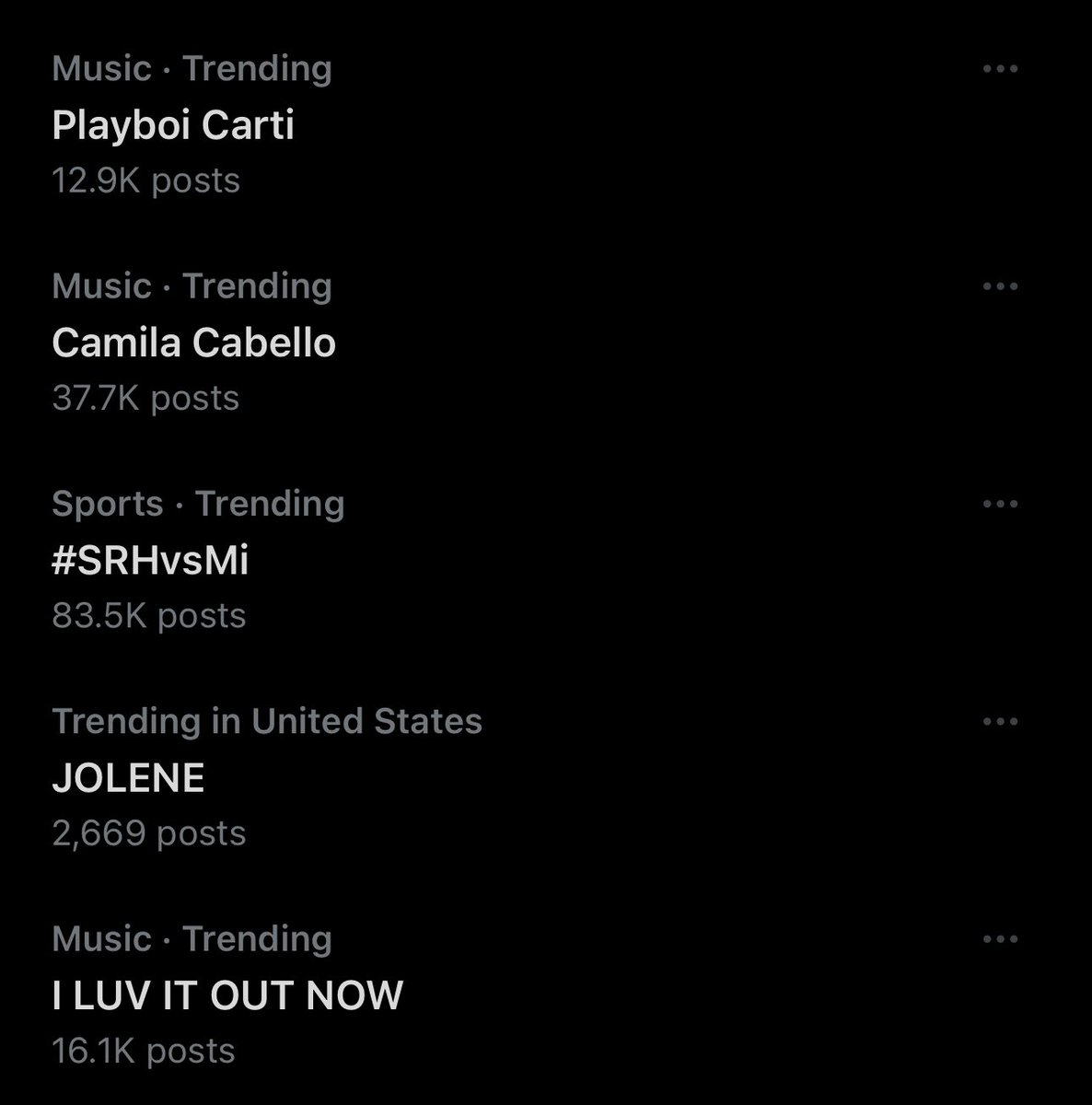 CCUpdater's tweet photo. 🚨| “Playboi Carti”, “Camila Cabello” and “I LUV IT OUT NOW” are all trending on Twitter/X following the release of the song and music video! https://t.co/QkcTTehahu https://t.co/Rog2Awrmw0