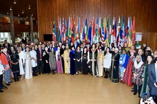 PGC_of_UNESCO's tweet photo. The 219th session of the @UNESCO #ExecutiveBoard ended today with the adoption of key decisions advancing the implementation of the #GeneralConference Resolutions. Celebrating here the diversity and beauty of our traditional costumes was truly uplifting. Warm congrats to all! https://t.co/QOyRlprvfw