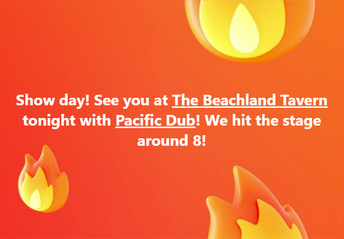 Rocking @BeachlandCLE with @PacificDub tonight! See you there!