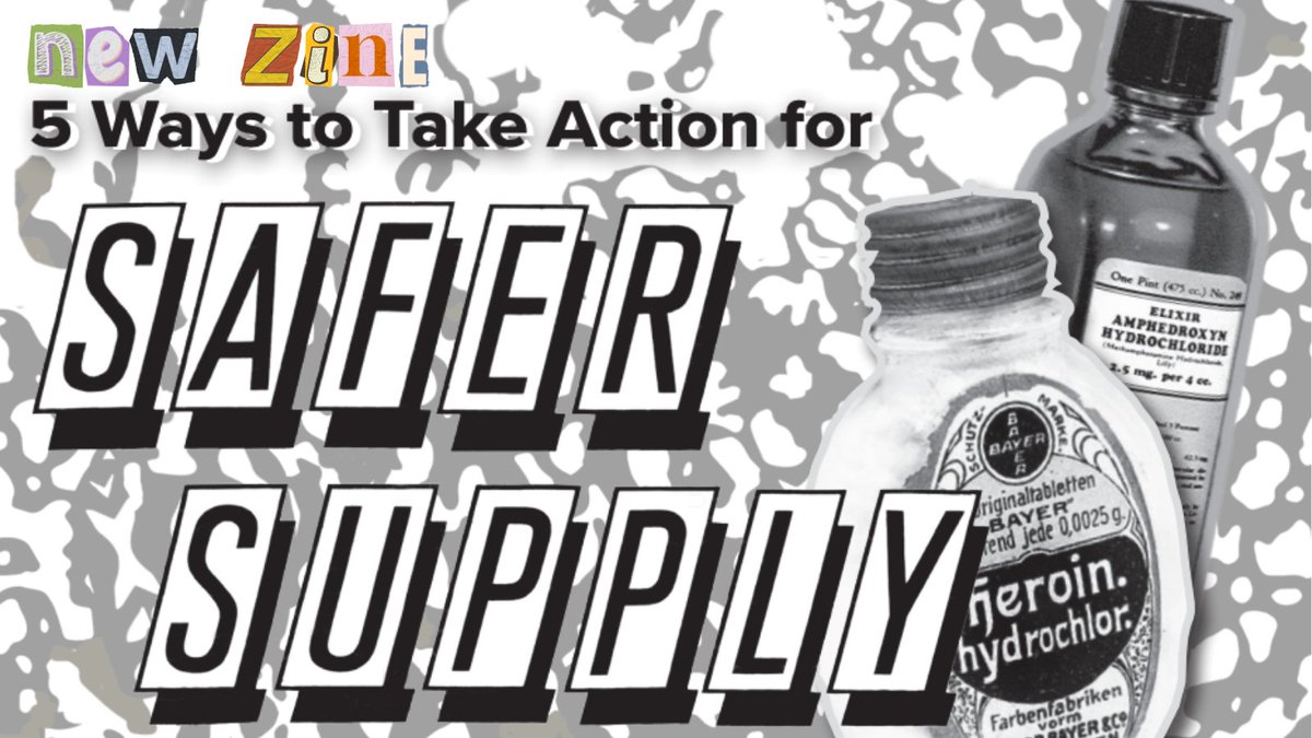 🚨🚨NEW ZINE ALERT🚨🚨 📢We're thrilled to launch 5⃣ Ways to Take Action for Safer Supply💥 ℹ️This zine was produced collaboratively by the @NSS_CoP's Action for Safer Supply working group - a group composed exclusively of people who use(d) drugs❤️‍🔥 🔗nss-aps.ca/zine