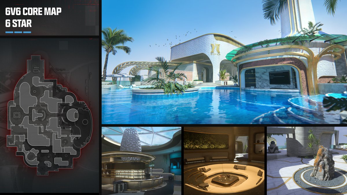 CallofDuty's tweet photo. Six Core 6v6 Multiplayer Maps are coming to Season 3 of #MW3, 3 brand-new, one that’s remastered, and two repurposed from Vondel and Rebirth Island points of interest. https://t.co/rUIF9hbDfq

🌴 6 Star (Launch)
🔥 Emergency (Launch)
🌿 Growhouse (Launch)
🦈 Tanked (Launch)
📡 Checkpoint (In-Season)
🚤 Grime (In-Season)