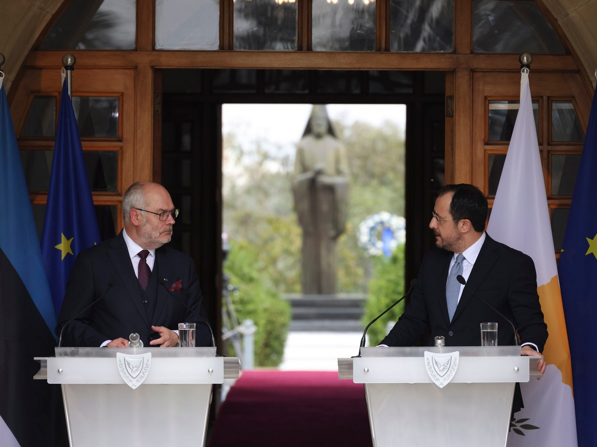 🇨🇾 🇪🇪 The President of the Republic @Christodulides met with the President of Estonia 🔗 ow.ly/FmHb50R3pv2
