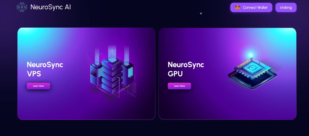 In around 2 hours you will see more updates in platform. Our staking will be live in 1-2 days on same page.

Short list:
✔️ CG applied
✔️ CMC applied
✔️ Deals with big CTs
✔️ Multitrending loading

NeuroSync Ai development working everyday for new revolution in AI. Stay tuned