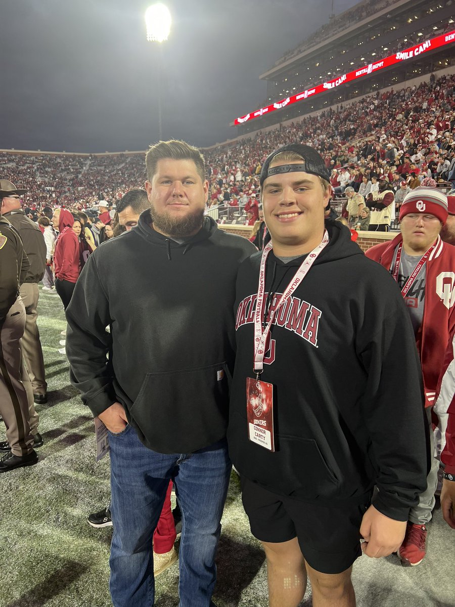 ConnorCarty_'s tweet photo. Excited to be back in Norman tomorrow! #OUDNA #BoomerSooner https://t.co/X4bXOFxh6P