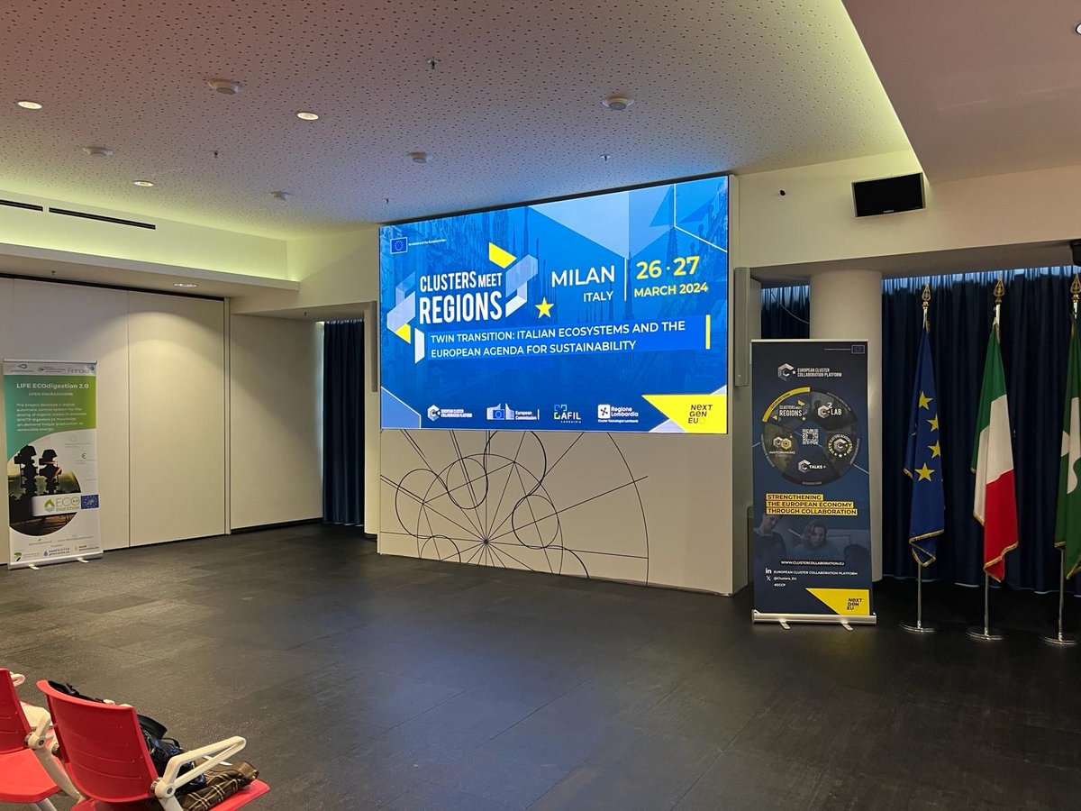 📢Today our partner Juanma Revuelta, CEO of <a href="/FinnovaEU/">Finnova Foundation</a> , represented our project at the event "Clusters meet Regions" in Milan

MANUFACTURING4ALL Dissemination Webinar on April 30th

Sign up here: bit.ly/4cwb8hA

💡 Led by <a href="/AytoOnil/">Ayuntamiento de Onil</a> <a href="/MestieriLombard/">Mestieri Lombardia</a> <a href="/FunkWeb/">Funkweb Aktiv</a> <a href="/FinnovaEU/">Finnova Foundation</a>