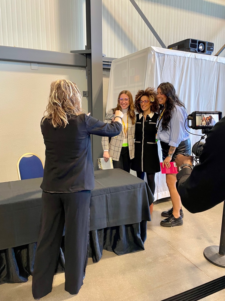 UofRInspire's tweet photo. Ready, set, sign! 📖

Book signing with Masih Alinejad is underway at #ILFyqr! Alinejad's bestselling memoir, 'The Wind in My Hair,' tells her remarkable story of exile and defiance. https://t.co/mfTBKEiHZ8