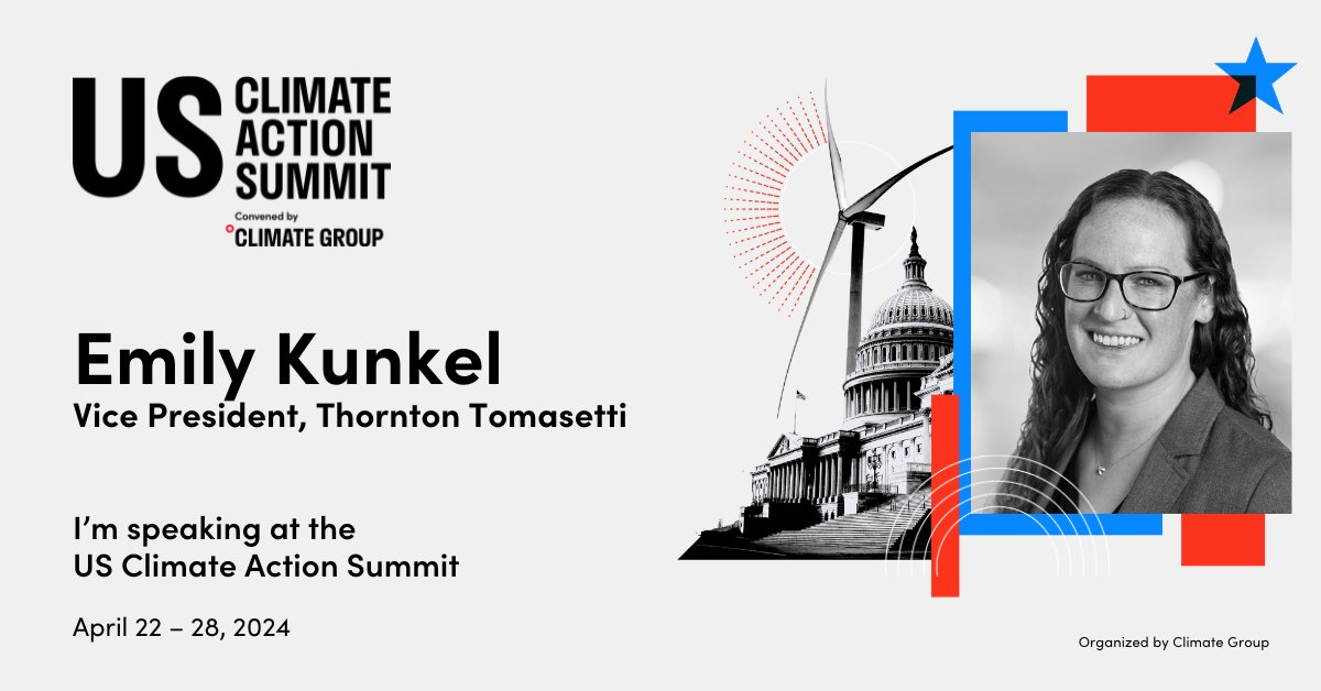 @steelworkers @patel_champa @Microsoft @audubonsociety Emily Kunkel, Vice President, @ttinc, will join the #USClimateActionSummit for a masterclass on emerging technologies in industrial decarbonization.