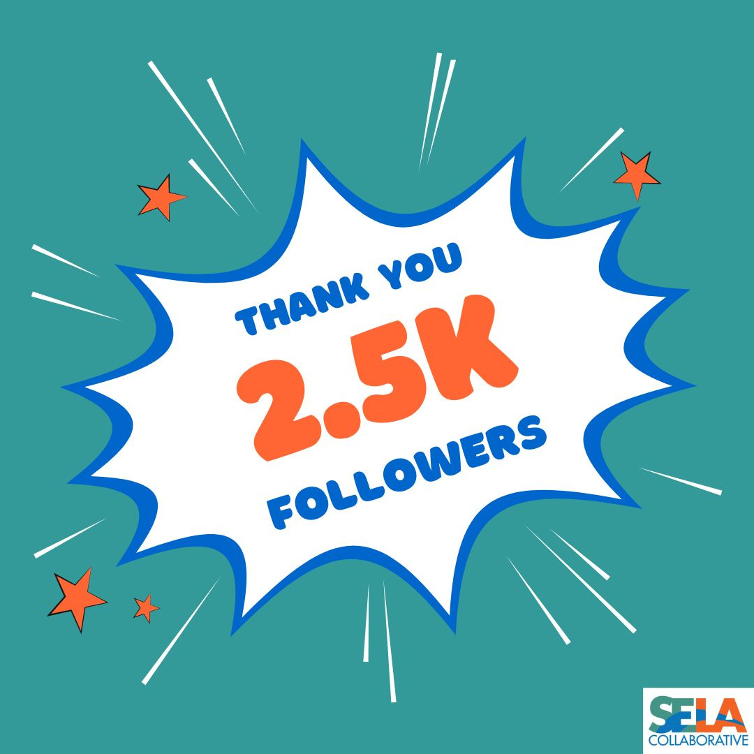 selacollab's tweet photo. Wow, what a milestone! Thank you to each & every one of our incredible 2.5k followers for being a part of our SELA Collaborative family! With every follow, like, & share, you're helping us foster unity & empower our community. 💙#SELA #SoutheastLA #SELArising #SELAleaders https://t.co/rvQJoL80Fd