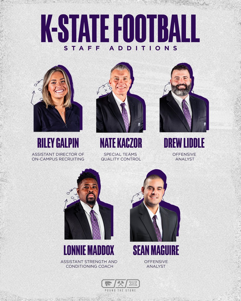 KStateFB's tweet photo. #KStateFB Announces Staff Additions ⚒️

📰 https://t.co/7IgxRnNsOL https://t.co/XssnJRUQRZ