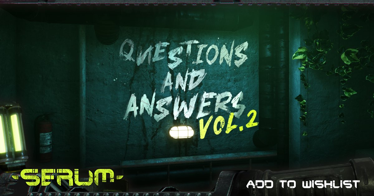 Today we’re putting the call out, we want your SERUM questions!

Do you have a question about the game? Ask us and be a part of our next Q&amp;A > bit.ly/SerumQA

The deadline for Questions is midnight April 10th

#serumgame #pcgames #survivalgames #game #survival