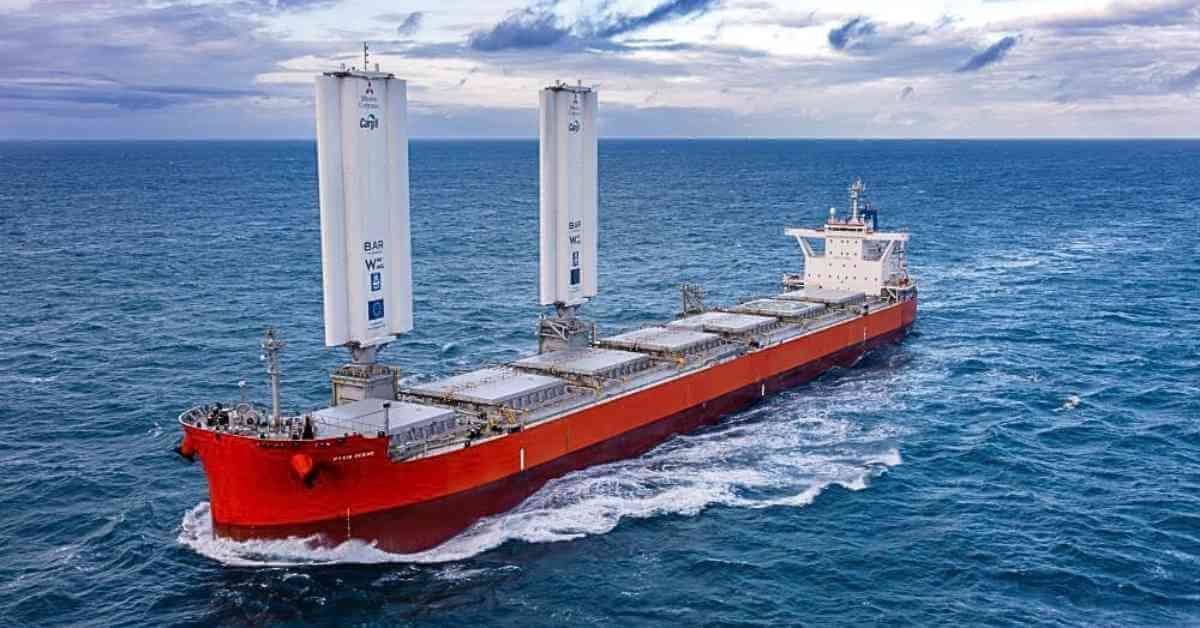 MarineInsight's tweet photo. Wind-powered Pyxis Ocean saves nearly three tons of fuel each day.
Check out this article 👉https://t.co/TTlqUIkFFH
#PyxisOcean #Cargill #Maritime #MarineInsight #Merchantnavy #Merchantmarine #MerchantnavyShips https://t.co/BfFOlAqYGP