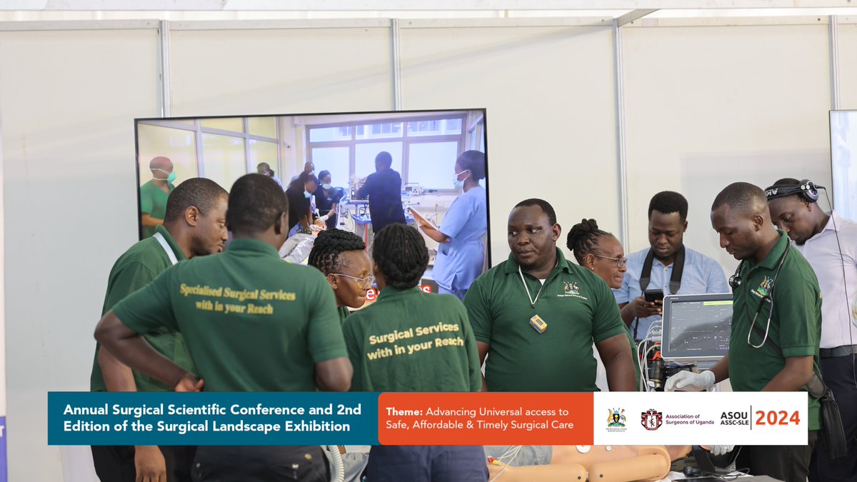 LaneUganda's tweet photo. Annual Surgical Scientific Conference &amp; 2nd Edition of Surgical Landscape Exhibition 2024

Theme: Advancing Universal access to Safe, Affordable &amp;Timely Surgical care.

 #livestreaming 📺
#Videography 🎞 
#photography 📸
#videoconferencing 
#graphicdesighners 
#Eventsmanagement https://t.co/J5VD9dkcct