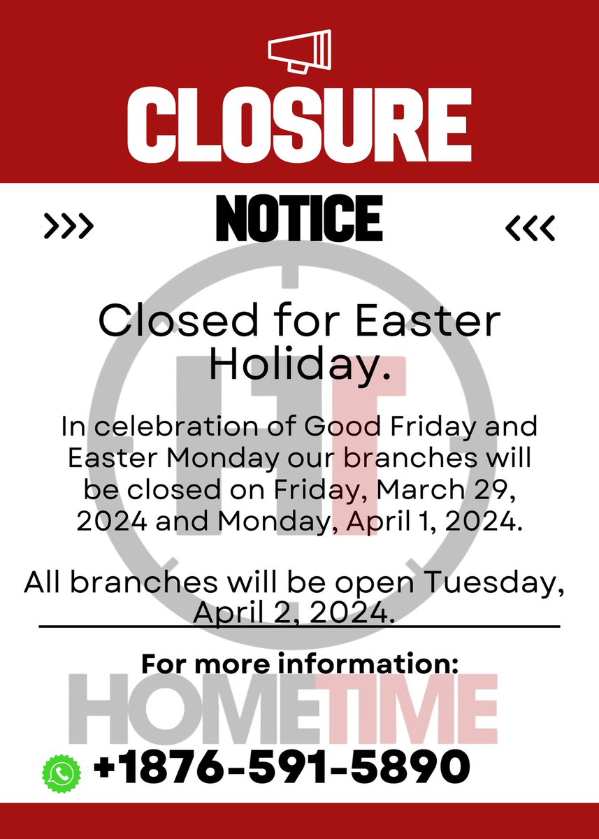 HometimeDigital's tweet photo. Don't be too upset, We'll be open on Tuesday, April 2 2024. https://t.co/F45hoCUR0o