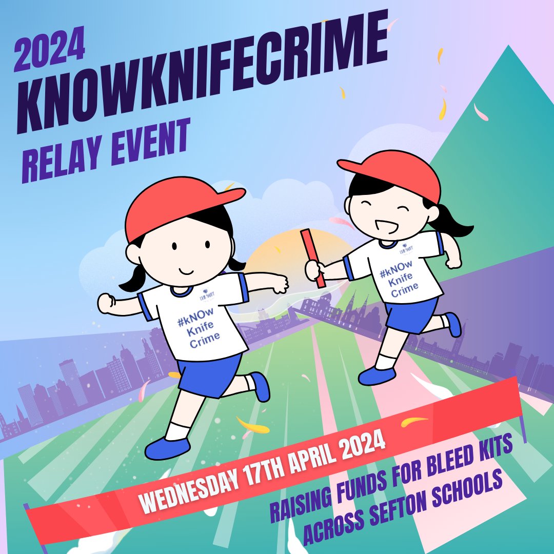 Schools across @SouthportLP will be taking part in the #KnowKnifeCrime relay, passing on a life saving Bleed Control Kit from school to school. The aim - to ensure every school in Sefton has a kit available. Please donate: shorturl.at/IOV17 @in_mcginty @Knifesaversuk