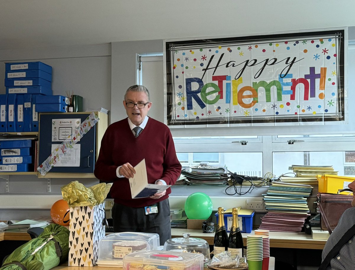Happy Retirement Mr Carrigan 🎉🎉🎉